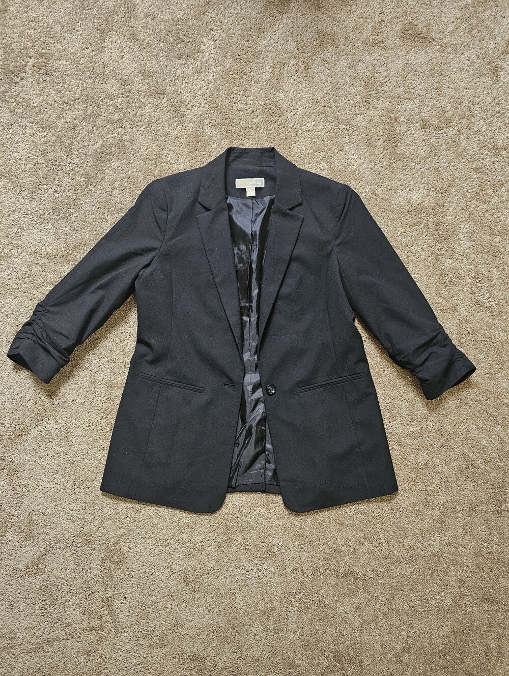 MICHAEL Michael Kors Black Single-Button Women's Blazer